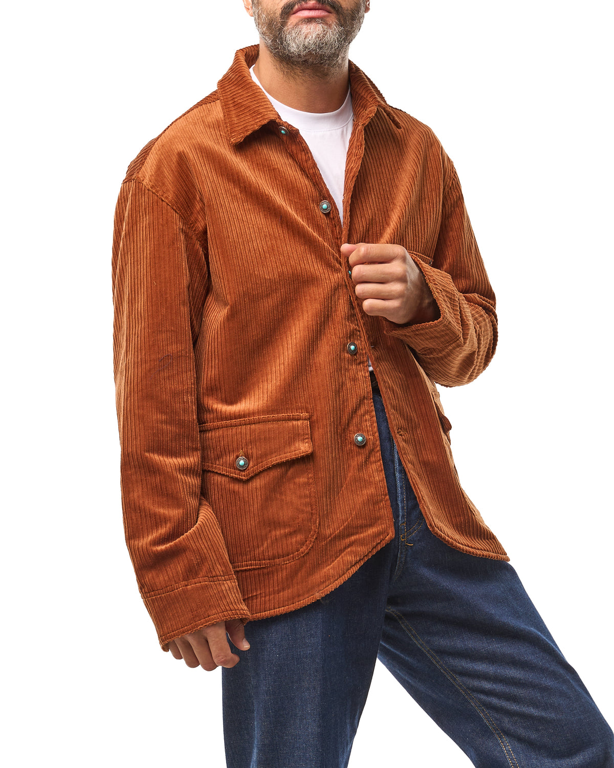 Chaqueta vaquera lavada con mosquetones, azul lavado