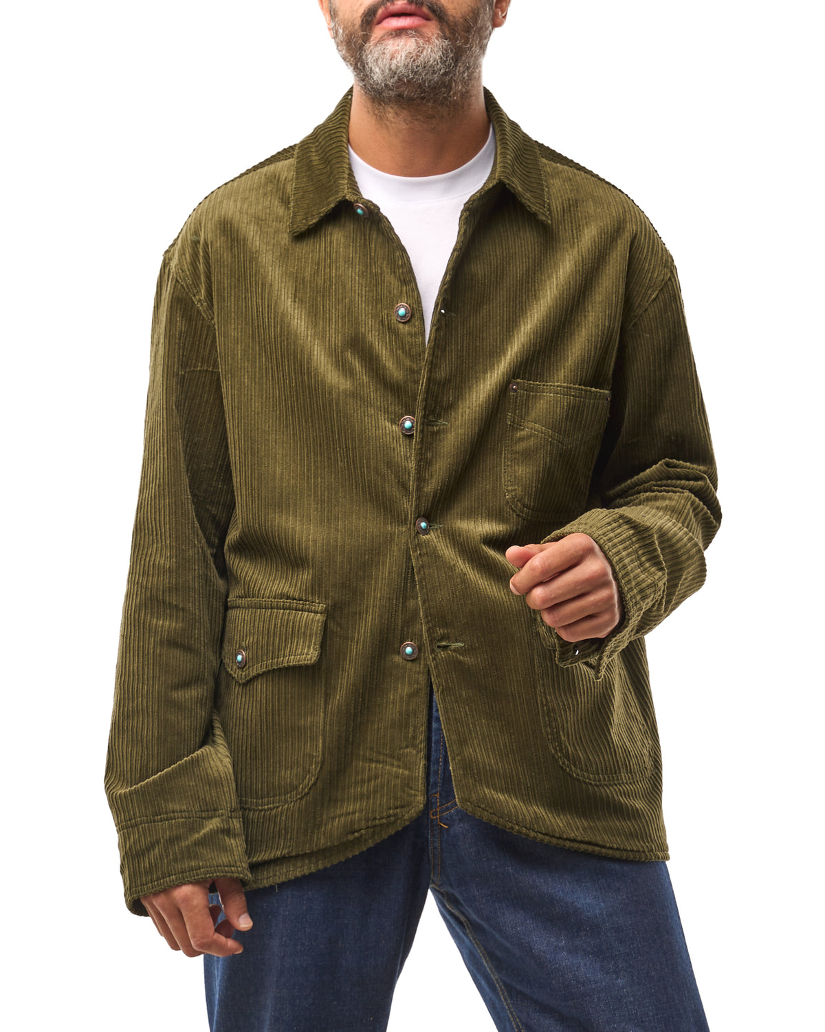 Chaqueta vaquera lavada con mosquetones, azul lavado