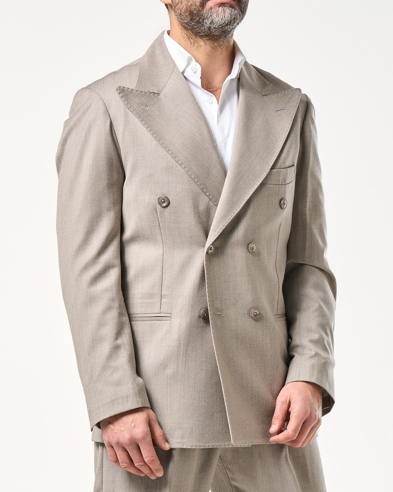 Abito in Lana Foulè Sabbia Norcia