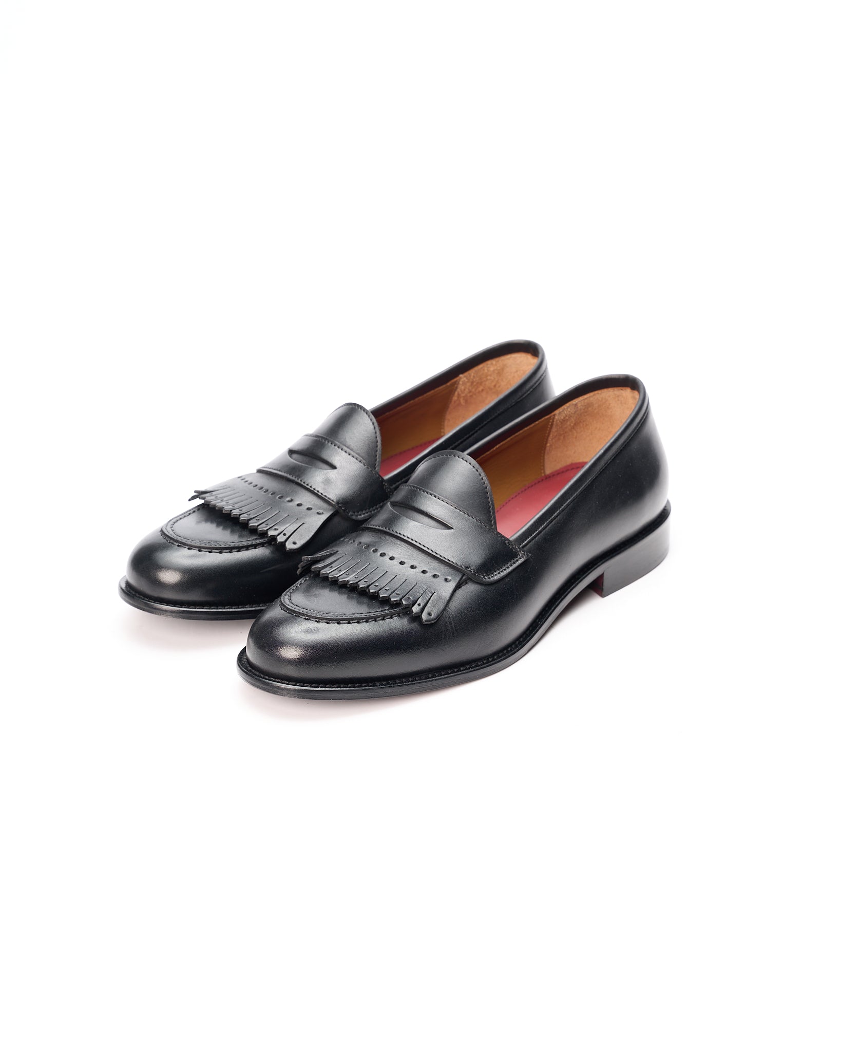 Penny Loafer Kiltie in pelle Nera