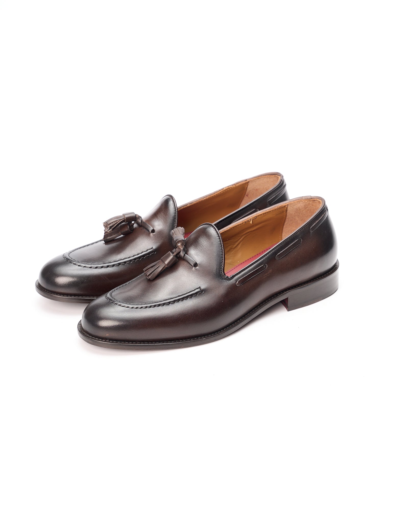 Tassel Loafer in Pelle Marrone